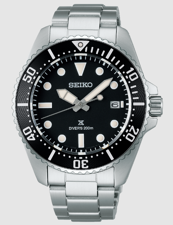 Seiko Prospex Solar Divers In Pure Black SNE597P1 Replica Watch